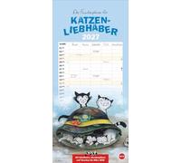Jacob Familienplaner für Katzenliebhaber 2027: Terminkalender für Katzenliebhaber. Praktischer Familienkalender mit 5 Spalten. Liebvoll illustrierter Wandplaner für Familien.