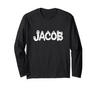 Jacob Halloween Monstres - Nom personnalisé Word Art Manche Longue