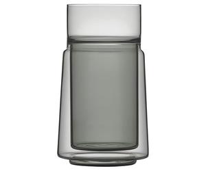 Jacob Jensen Large Verre double paroi Dia 8,4 x 14 cm 33 cl Noir