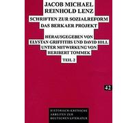 Jacob Michael Reinhold Lenz . Schriften Zur Sozialreform