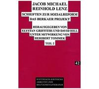 Jacob Michael Reinhold Lenz . Schriften Zur Sozialreform