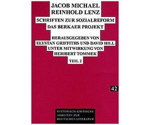 Jacob Michael Reinhold Lenz . Schriften Zur Sozialreform