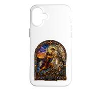 Jacob Wrestling The Angel At Dawn Cathedral Art mosaïque Coque pour iPhone 16 Plus
