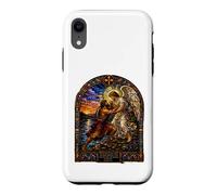 Jacob Wrestling The Angel At Dawn Cathedral Art mosaïque Coque pour iPhone XR
