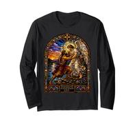Jacob Wrestling The Angel At Dawn Cathedral Art mosaïque Manche Longue