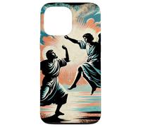 Jacob Wrestling The Angel Empowering Inspiring Bible Scène Coque pour iPhone 13 Pro Max