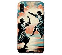 Jacob Wrestling The Angel Empowering Inspiring Bible Scène Coque pour iPhone XS Max