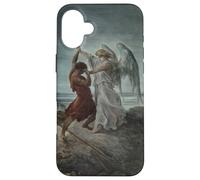 Jacob Wrestling with The Angel de Gustave Dore (1866) Coque pour iPhone 16 Plus