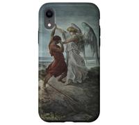 Jacob Wrestling with The Angel de Gustave Dore (1866) Coque pour iPhone XR