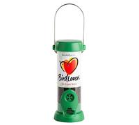 Jacobi Jayne® Bird Lovers™ Mangeoire à oiseaux pour petits oiseaux - Mangeoire à oiseaux à suspendre pour graines du Niger - Capacité de 0,5 litre Facile à nettoyer avec perchoirs et base à dégagement