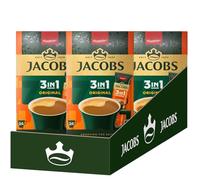 Jacobs 3-en-1 Café instantané en sticks, paquet de 72