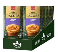 Jacobs 3-en-1, cappuccino - Café instantané aromatisé au liqueur, 8 x 10 sticks, 126,4 g, portions individuelles, stock frais de grossiste, café fort et riche.