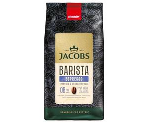 Jacobs Barista Espresso Grains de café 1 kg - puissant, épicé, cacao et caramel, grains Arabica & Robusta, intensité 8/10, idéal pour expresso ou latte macchiato
