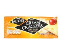 JACOB'S - Cream Crackers Biscuits Apéritifs - Crackers Légers et Croustillants - Idéal Fromage et Tartinables - le paquet de 200 g - Le Lot De 4