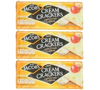 Jacob's Cream Crackers Lot de 3 paquets de 200 g