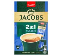 Jacobs Douwe Egberts Café instantané Jacobs Original 2 en 1 10 x 12,4 g