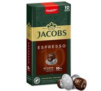 Jacobs Douwe Egberts JACOBS Espresso Intenso Intensity 10 - 10 capsules en aluminium compatibles avec les machines à café Nespresso®*