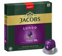 Jacobs Lungo 8 Intenso, Capsules de Café, Compatible avec Nespresso, 20 Capsules DE 5,2 g