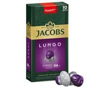 Jacobs Douwe Egberts JACOBS Lungo Intenso Intensity 8 - 10 capsules en aluminium compatibles avec les machines à café Nespresso®*