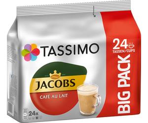 Jacobs Douwe Egberts Tassimo CAFÉ au lait BIG PACK capsules 24 pièces