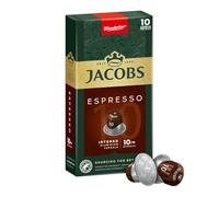 Jacobs Espresso 10 Intenso, Capsules de Café, Compatible avec Nespresso, 10 Capsules de 5,2 g