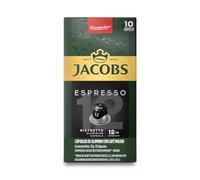 Jacobs Espresso 12 Ristretto, Capsules de Café, Compatible avec Nespresso, 10 Capsules de 5,2 g