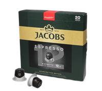 Jacobs Espresso 12 Ristretto, Capsules de Café, Compatible avec Nespresso, 20 Capsules DE 5,2 g