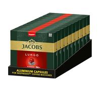 Jacobs Kaffeekapseln Lungo Classico, Intensität 6 von 12, 200 Nespresso®* kompatible Kapseln, 10 x 20 Getränke