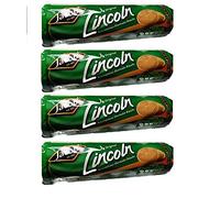 Jacob's Lincoln délicieux biscuits sablés | Biscuits classiques haut de gamme | Fabriqué en Irlande | Paquet de 4