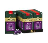 Jacobs Lot de 10 capsules Lungo Intenso Intensité 8, 100 capsules de café Nespresso® compatibles