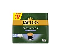 Jacobs Lot de 5 paquets de 18 dosettes de café Crema Mild compatibles Senseo