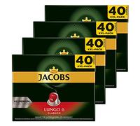 Jacobs Lungo 6 Classico Cafetière Compatible Nespresso 160 Capsules 5,2 g