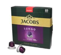 Jacobs Lungo 8 Intenso, Capsules de Café, Compatible avec Nespresso, 20 Capsules DE 5,2 g