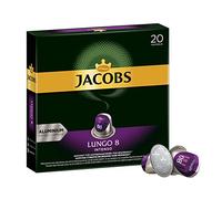 Jacobs Lungo 8 Intenso, Capsules de Café, Compatible avec Nespresso, 20 Capsules DE 5,2 g