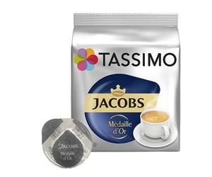 Jacobs | Médaille d'Or - 16 capsules pour Tassimo