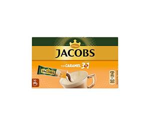 Jacobs Spécialités de café 3 en 1 Caramel, 10 bâtonnets de café instantané