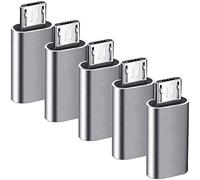 JacobsParts Lot de 5 adaptateurs USB type C femelle vers micro USB mâle