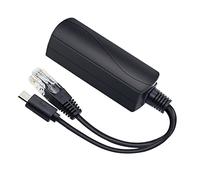 JacobsParts Répartiteur PoE 5 V, adaptateur micro-USB 48 V vers 5 V 2,4 A, conforme à la norme IEEE 802.3af pour caméra IP, Raspberry Pi et plus encore