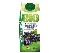 Jacoby Bio Noir de groseille Nectar, Lot de 8 (8 x 750 ml)