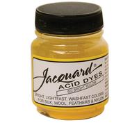 Jacquard Acid Dye for Wool, Silk and Other Protein Fibers, 1/2 Ounce Jar, Concentrated Powder, Bright Yellow 602