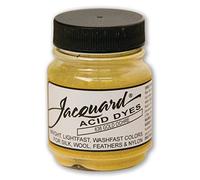 Jacquard Acid Dye for Wool, Silk and Other Protein Fibers, 1/2 Ounce Jar, Concentrated Powder, Gold Ochre 636