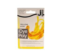 Jacquard iDye Poly Yellow Teinture textile pour vêtements synthétiques en polyester, matériaux en nylon et composants en plastique, coloration simple avec un sachet soluble