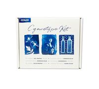 Jacquard Kit cyanotype pour impressions solaires - Ensemble complet avec produits chimiques prémesurés, papier d'art, cadre en verre et accessoires pour une impression solaire facile