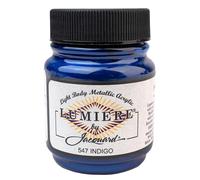 Jacquard Lumiere Peinture Acrylique métallisée 59 g Bleu doré, Indigo, Pack of 1