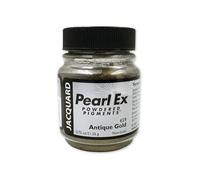 Jacquard Pearl Ex Pigment en poudre, poudre de mica métallique polyvalente pour résine époxy, colorant artisanal avec argile polymère, projets d'encre de calligraphie, or antique, 21 g