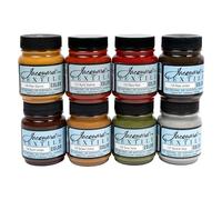 Jacquard Products Textile Color Lot de 8 peintures pour Tissu, 63,8 g, Tons Terre (66,5 ML)