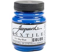 Jacquard Produits Ciel Blue-Textile Couleur Peinture, Acrylique, Multicolore