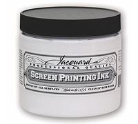 Jacquard Professional Screen Print Ink, Water-Soluable, 16oz Jar, Super Opaque White (119)