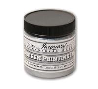 Jacquard Professional Screen Print Ink, Water-Soluable, 4oz Jar, Silver (122)