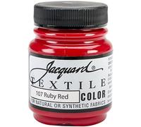 Jacquard Textile Color Fabric Paint 2.25oz-Ruby Red